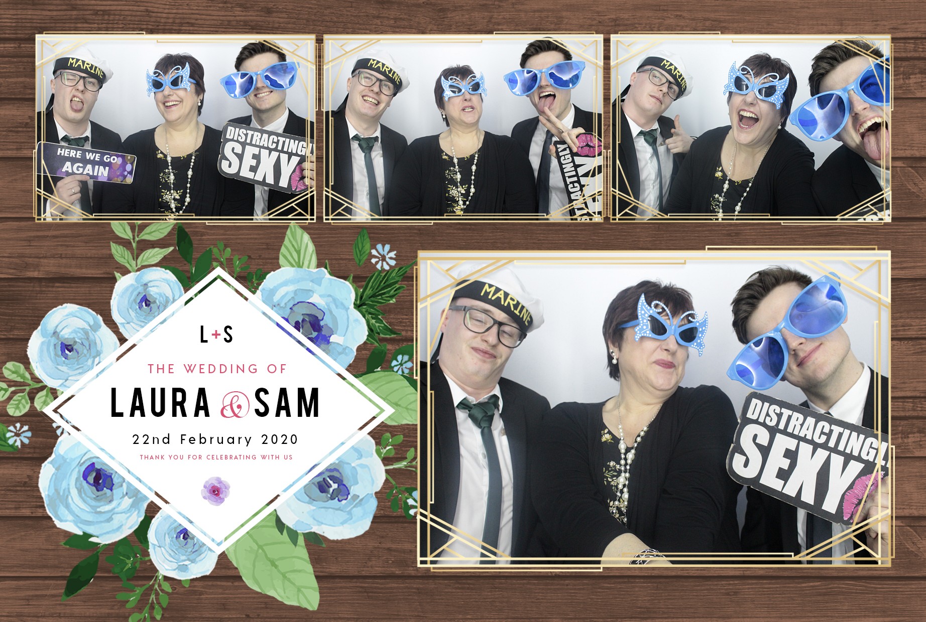 Laura and Sam's Wedding | View more photos from the event at gallery.myphotoboothexperience.co.uk/u/MyPhotoBoothExperienceLtd/Laura-and-Sams-Wedding